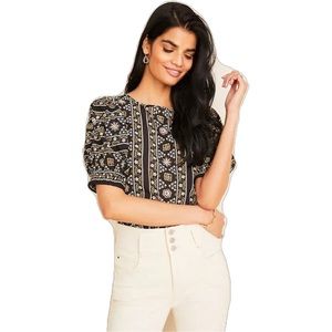 Ann Taylor Tie-back Blouse